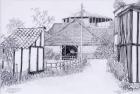 Lord Astor's Dairy, White Place Farm, Cookham 2012, pencil