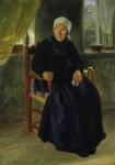 A Woman from Blankenese, 1837 (oil on paper on card)