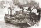 The steamboat Quay at The Broomielaw, Glasgow, Scotland in the 19th century. From Cities of the World, published c.1893.