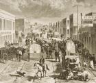 Street in Denver, Colorado, from 'American Pictures', published by The Religious Tract Society, 1876 (engraving)