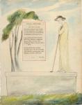 A Shepherd Reading the Epitaph, from Elegy Written in a Churchyard, from 'The Poems of Thomas Gray', published 1797-98 (w/c and black ink on paper)