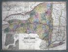 Map of the state of New York, 1850 (engraving)