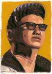 Roy Orbison, 2008 (oil on paper)