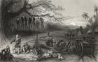 Outlying picket of the Highland Brigade at Benares, from 'The History of the Indian Mutiny' published in 1858 (engraving)