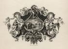 Impression from a silver tankard, engraved by E. Chavane, from 'The Works of William Hogarth', published 1833 (litho)