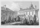 Houses on Surgeons' Square, Edinburgh, engraved by Thomas Barber, 1829 (engraving) (b/w photo)