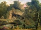 The Bosquet des Bains d'Apollo (oil on canvas)