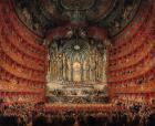 Concert given by Cardinal de La Rochefoucauld at the Argentina Theatre in Rome, on the Marriage of Louis the Dauphin (1729-65) son of Louis XV, to Marie-Josephe of Saxony (1731-67), 1747 (oil on canvas)