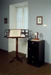 Beethoven Room displaying a music stand and mantel clock once belonging to Ludwig van Beethoven