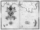 Map No.4 Showing the route of the Armada fleet, engraved by Augustine Ryther; 1588 (engraving) (b/w photo)