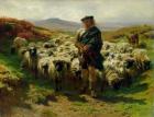 The Highland Shepherd, 1859 (oil on canvas)