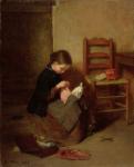 The Little Dressmaker, 1858 (oil on panel)