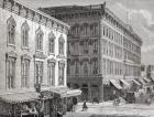 View of the Western Hotel, Montgomery Street, San Francisco, California, America in the 19th century.