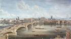Another View of New London Bridge, showing the West Front, looking towards Southwark, and giving a distant View of Surrey, 1838 (w/c on paper)