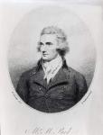 Mungo Park, engraved by T. Dickinson (engraving) (b/w photo)