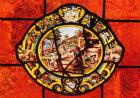 Window depicting September, from Montigny (stained glass)