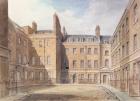 View of Downing Street, Westminster (w/c on paper)