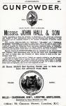 Advertisement for Gunpowder by Messrs. John Hall & Son (litho)