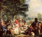 The Hunt Lunch, 1737 (oil on canvas)