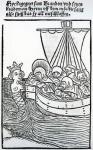 St. Brendan and the Siren, illustration from 'The Voyage of St. Brendan', 1499 (woodcut)