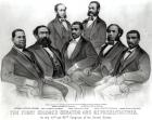 The First Colored Senator and Representatives, in the 41st and 42nd Congress of the United States, pub. by Currier & Ives, 1872 (litho) (b&w photo)