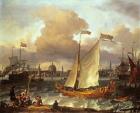 The Swedish Yacht 'Lejouet', in Amsterdam Harbour, 1674 (oil on canvas)