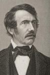 David Livingstone (1813-73) engraved by D.J. Pound from a photograph, from 'The Drawing-Room of Eminent Personages, Volume 2', published in London, 1860 (engraving) (detail of 266635)