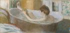 Woman in her Bath, Sponging her Leg, c.1883 (pastel on paper)