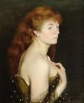 Portrait of a Young Red Haired Woman, 1889 (oil on canvas)