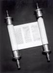 A Hebrew Scroll (b/w photo)