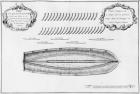 Plan of a vessel partly lined from the inside, illustration from the 'Atlas de Colbert', plate 10 (pencil & w/c on paper) (b/w photo)
