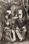 King Edward VII and Queen Alexandra, illustration from 'King Edward and his Times' by Andre Maurois, published in 1933 (print)