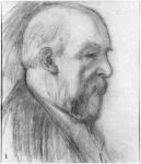 Odilon Redon (1840-1916) 1899 (charcoal) (b/w photo)