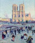 Le Quai St. Michel and Notre Dame, 1901 (oil on canvas)