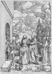 The Visitation, from the 'Life of the Virgin' series, c.1503 (woodcut) (b/w photo)