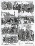 Irish Land League Agitation, illustrations from 'The Illustrated London News', October 29th 1881 (engraving)