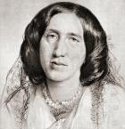 Mary Ann Evans, 1819  1880, alternatively Mary Anne or Marian, known by her pen name George Eliot. English novelist, journalist, translator and one of the leading writers of the Victorian era.After the drawing by Sir Frederick W. Burton. From Impressions