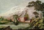 Sir Thomas Lombe's Silk Mill, Derby, 18th century (print)