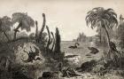 Jurassic Landscape (engraving)