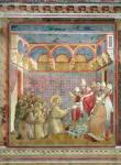 St. Francis Receives Approval of his `Regula Prima' from Pope Innocent III (1160-1216) in 1210, 1297-99 (fresco)