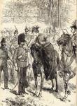 The Queen distributing Victoria Crosses in Hyde Park (engraving)