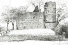 Ruin at Strathaven, 2012, (Ink on paper)