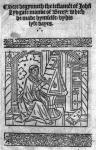 John Lydgate at his desk, c.1515 (woodcut)