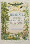American Advertising Poster for Chocolate and other Cocoa products, 19th century