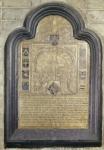 Epitaph of Francois van Wychhuus, end of the sixteenth century (brass)