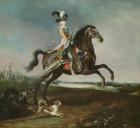 Equestrian Portrait of Marie-Antoinette (1755-93) in Hunting Attire, 1783 (oil on canvas)