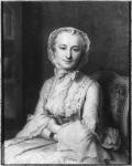 Mademoiselle Marie Salle, 1741 (pastel on paper) (b/w photo)