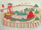Ms 1671 The Imperial Camp, c.1580 (gouache on paper)