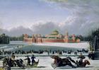 Sleigh Race at the Petrovsky Park in Moscow, 1848 (oil on canvas)