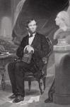 Portrait of Abraham Lincoln (1809-65) (litho)